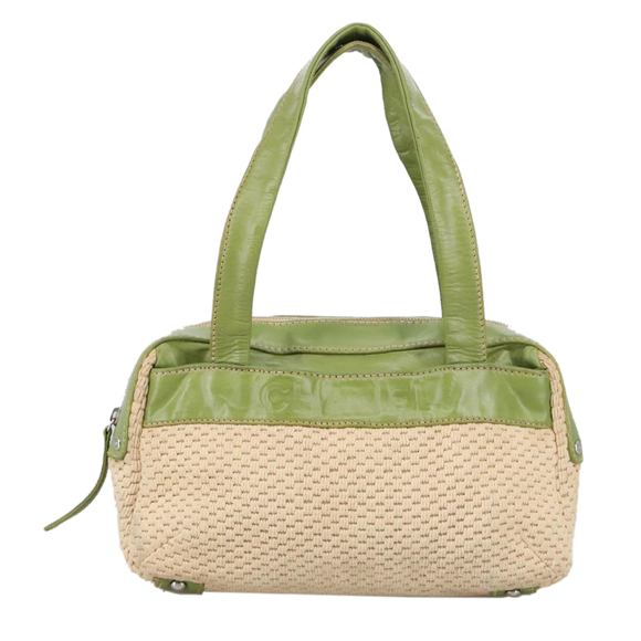 CHANEL Hand Bag Cotton Beige CC Auth 102761 - Picture 13 of 16